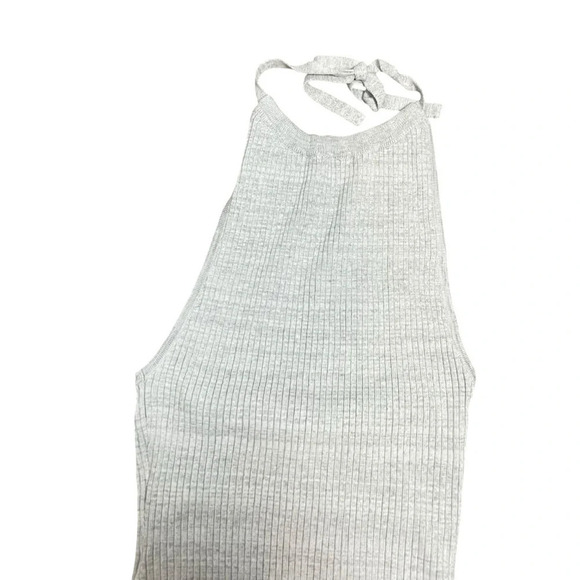 NWT Lulu’s 4th & Reckless Hanna Ribbed Bodycon Halter Dress in Grey Size M - Picture 8 of 15